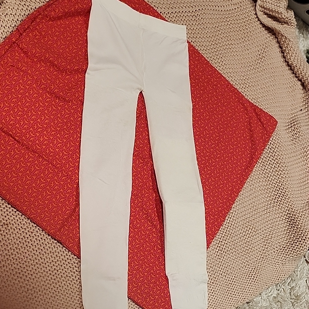 Kids White Lace Tight 7-8y